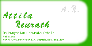 attila neurath business card